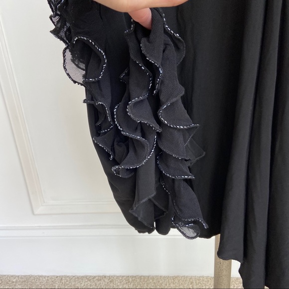 Amanda Adams Couture Hand Beaded Black Tunic NWT - Picture 10 of 12